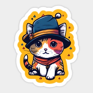 Cat Joker Sticker